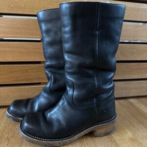 Frye Campus 14L Boots Shearling Lined Gum Sole